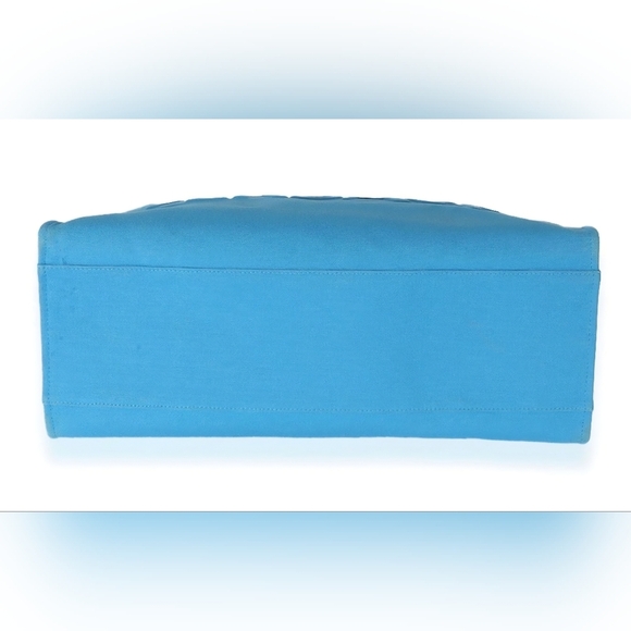 Versace La Medusa Blue Women's Canvas Logo Tote RETAIL $1922 (COA incuded) - Picture 7 of 13